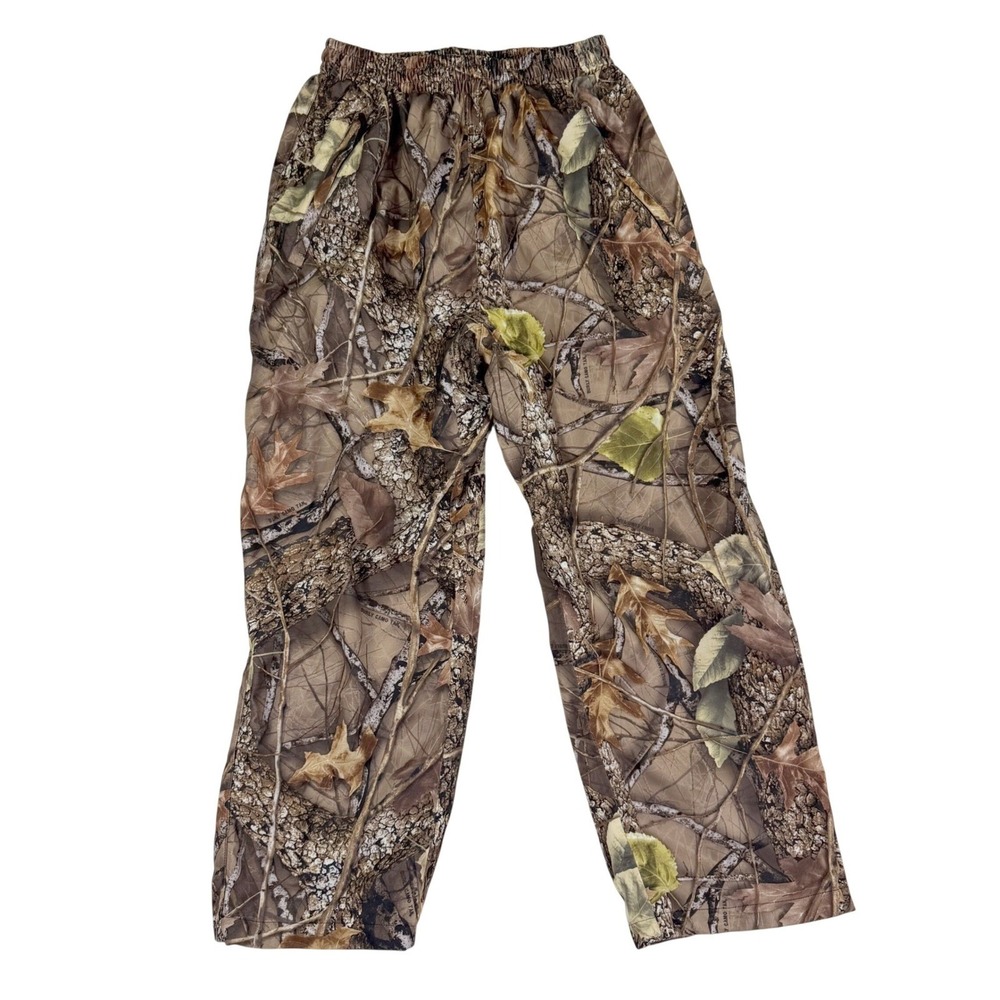 WFS Burly Camo Pants Women Large Brown Real Tree Woodland Gorpcore Outdoor